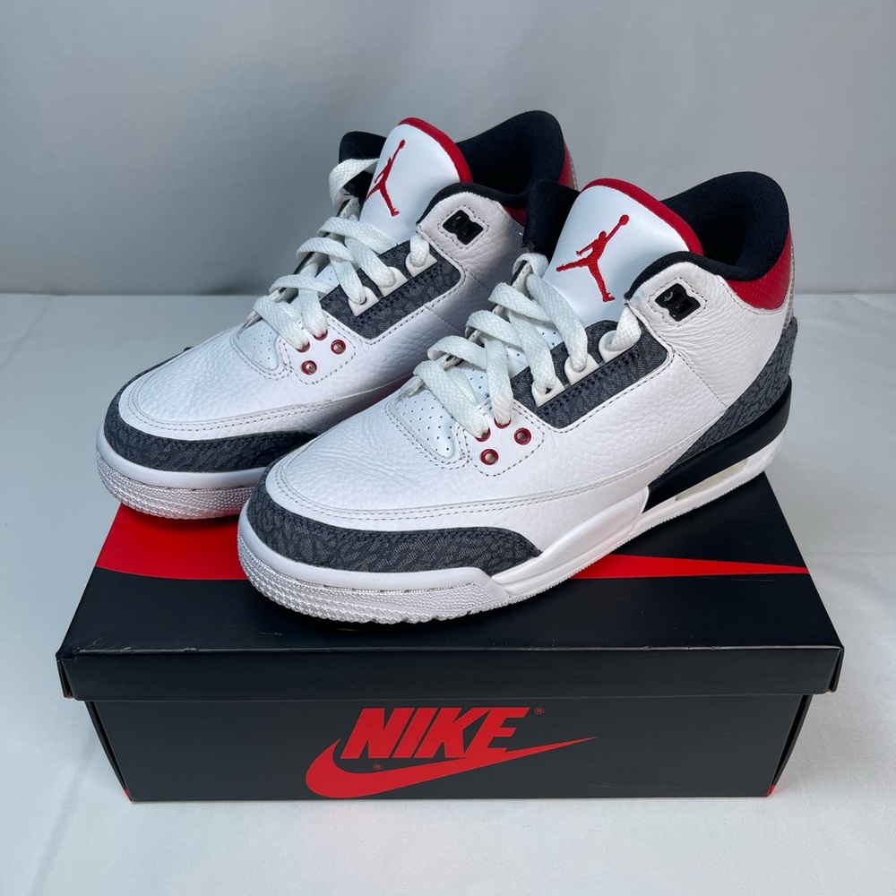 Air Jordan 3 Retro Denim SE GS 'Fire Red'